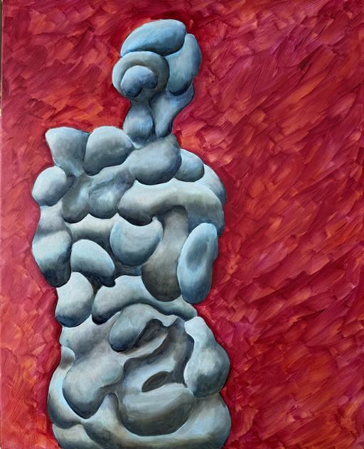 Brain Damage, by Hakan Unlu, Acrylic On Canvas, 2026